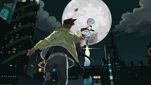 Shinsekai wallpaper: edgerunners moon 4k