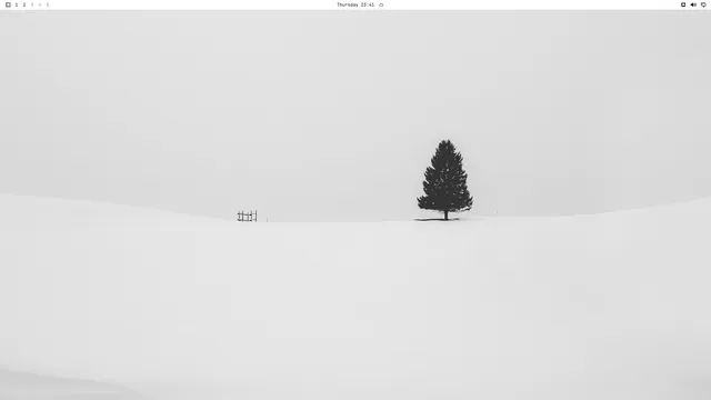 Empty desktop