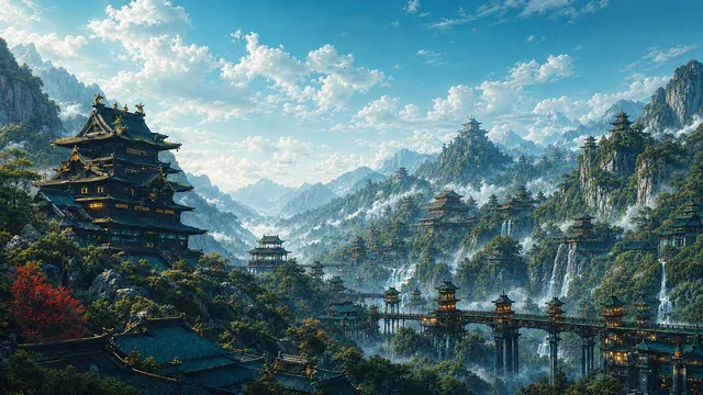 Solarized Japan wallpaper: background1