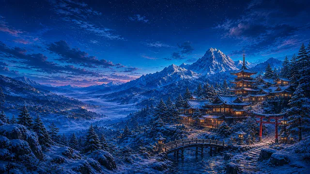 Solarized Japan wallpaper: background4