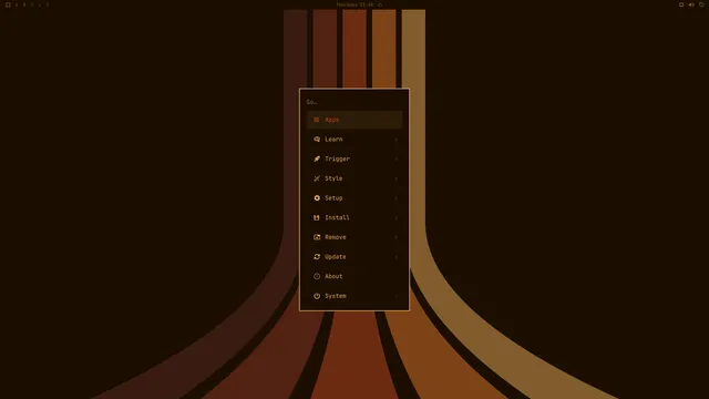 Omarchy menu