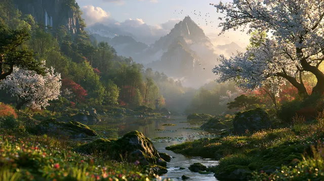 Spring wallpaper: spring landscape