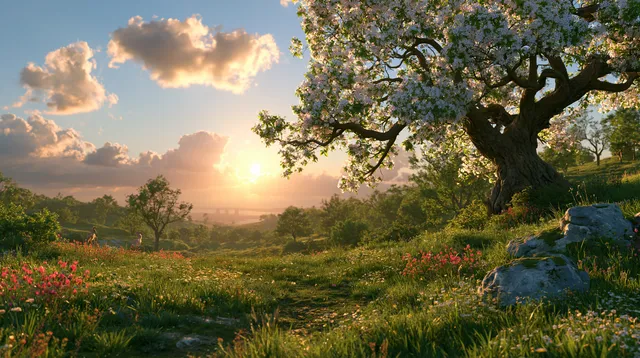 Spring wallpaper: spring landscape