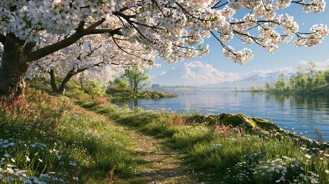 Spring wallpaper: spring landscape