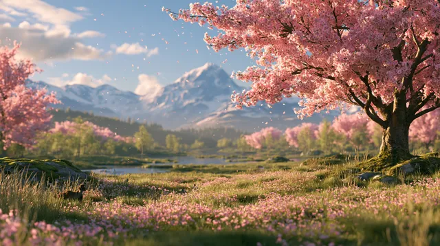 Spring wallpaper: spring landscape