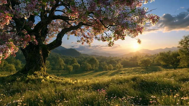 Spring wallpaper: spring landscape