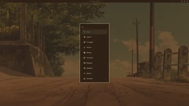 Omarchy menu