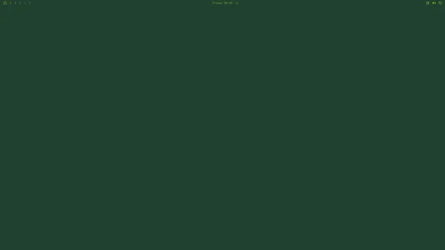 Empty desktop