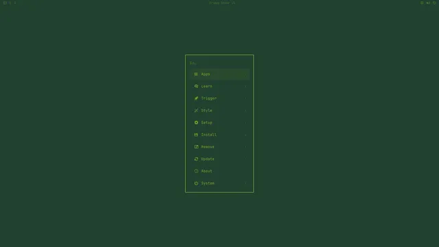 Omarchy menu