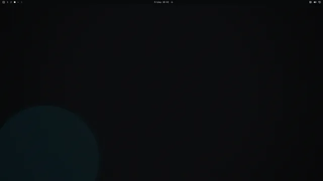 Empty desktop