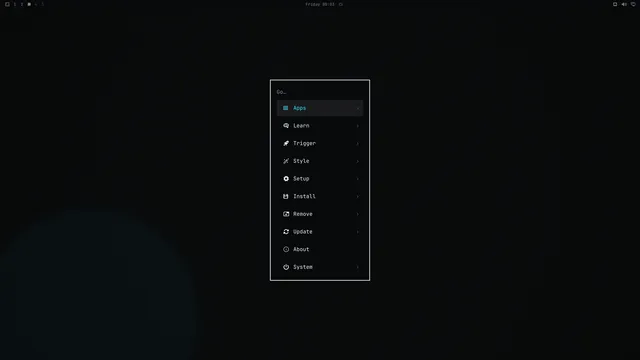 Omarchy menu