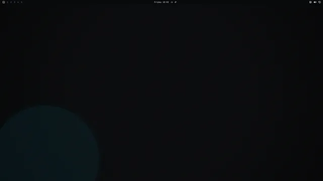 Empty desktop