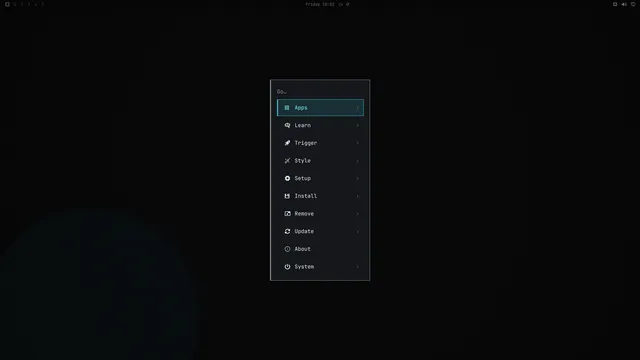 Omarchy menu