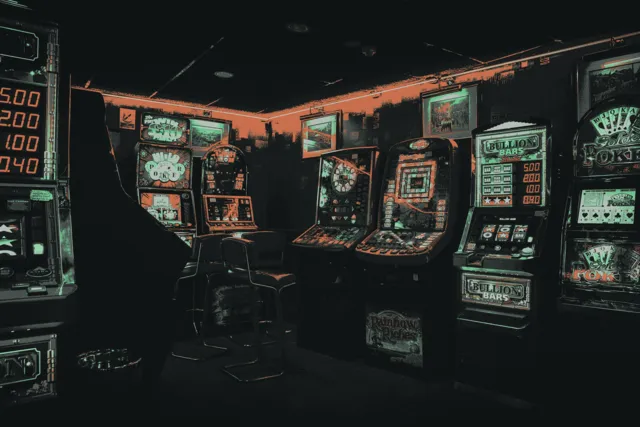 Temerald wallpaper: Arcade decay red