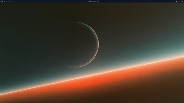 Empty desktop