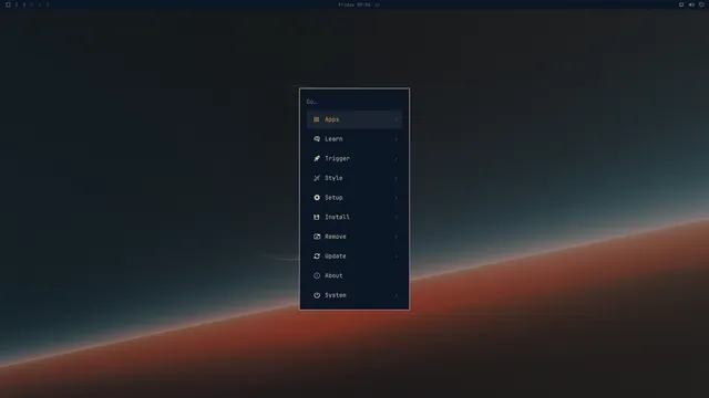 Omarchy menu