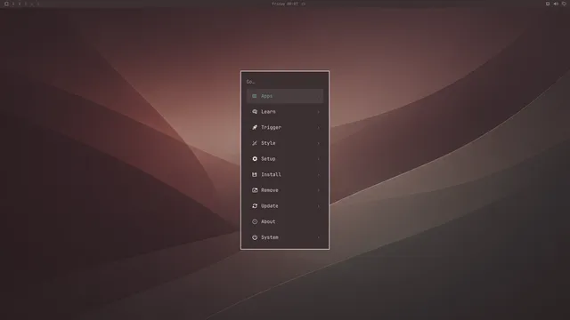 Omarchy menu
