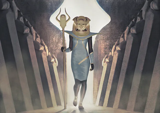 The Black Pharaoh wallpaper: containment priest