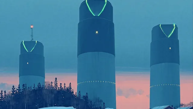 The Loop wallpaper: fogbound megatowers