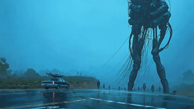 The Loop wallpaper: walker in the mist