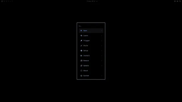 Omarchy menu