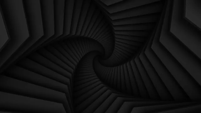 Vantablack wallpaper: twisted stairs