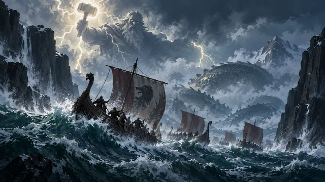 Vikings wallpaper: midgard serpent