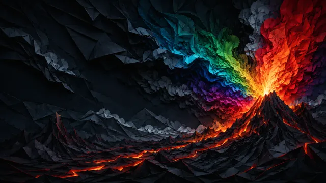 Vulkanite wallpaper: vulkanite origami