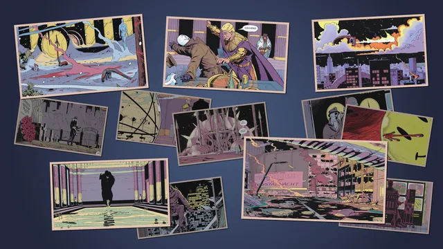 Watchmen wallpaper: radial triptych