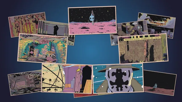 Watchmen wallpaper: radial pyramid