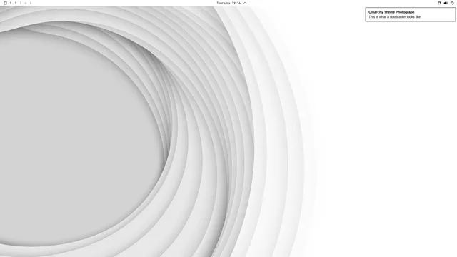 Empty desktop