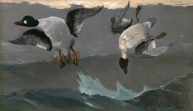 Winslow wallpaper: Winslow Homer 1909 Right and Left