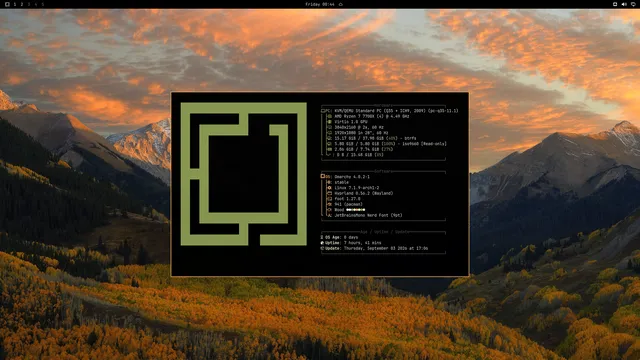 About window