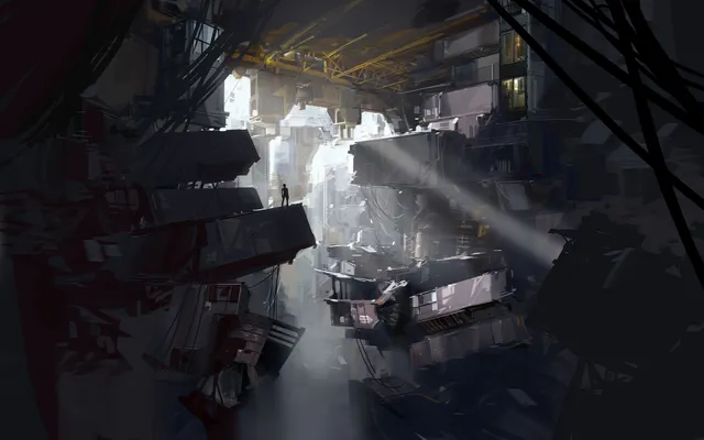 X 1632 wallpaper: lightwell ruins