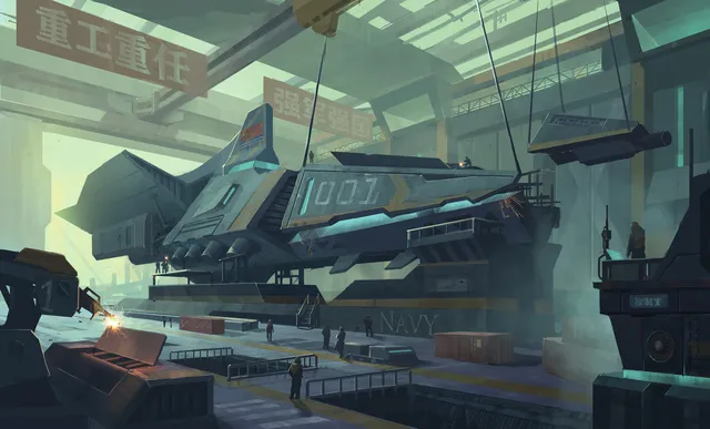 X 1632 wallpaper: drydock dreadnought